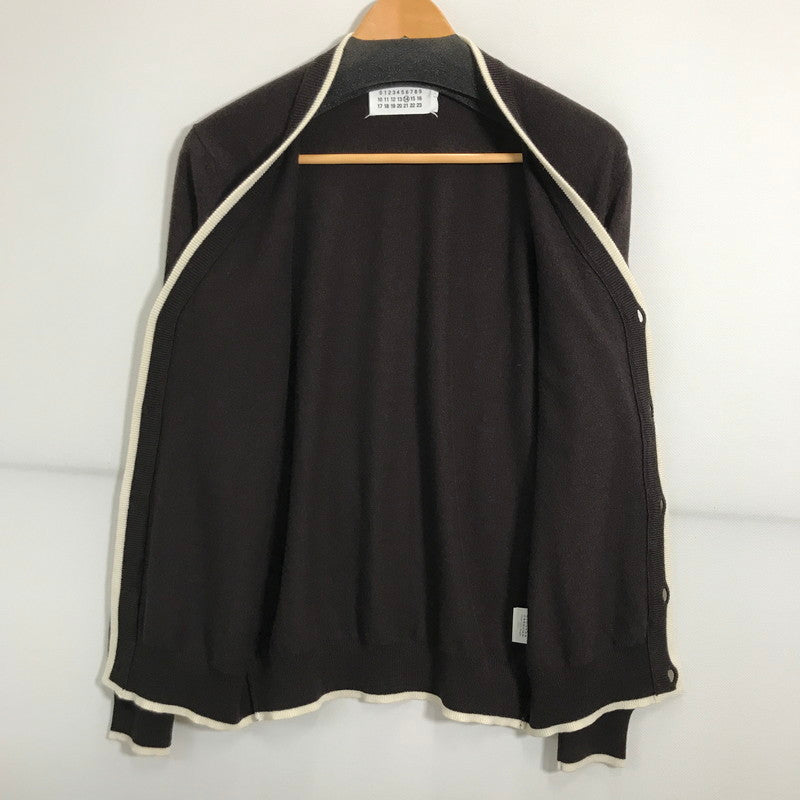 【中古品】【メンズ】 MAISON MARTIN MARGIELA メゾン マルタン マルジェラ カシミヤ カーディガン ここのえ期 長袖 トップス ニット 古着 141-250725-mh-02-fuz サイズ：S カラー：ブラウン 万代Net店