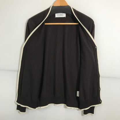 【中古品】【メンズ】 MAISON MARTIN MARGIELA メゾン マルタン マルジェラ カシミヤ カーディガン ここのえ期 長袖 トップス ニット 古着 141-250725-mh-02-fuz サイズ：S カラー：ブラウン 万代Net店