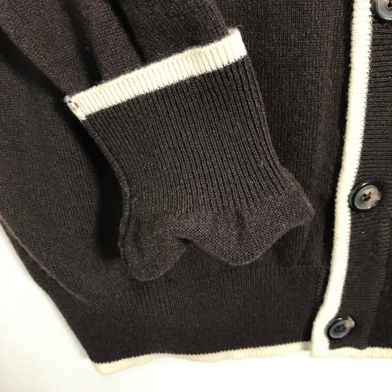 【中古品】【メンズ】 MAISON MARTIN MARGIELA メゾン マルタン マルジェラ カシミヤ カーディガン ここのえ期 長袖 トップス ニット 古着 141-250725-mh-02-fuz サイズ：S カラー：ブラウン 万代Net店