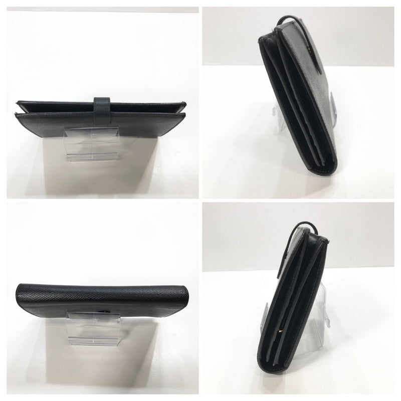 【中古品】【メンズ/レディース】 CELINE セリーヌ 10B633BFP.38NO LARGE STRAP WALLET 財布 ラージ ストラップ ウォレット 二つ折り 長財布 181-250725-mh-08-fuz カラー：ブラック 万代Net店