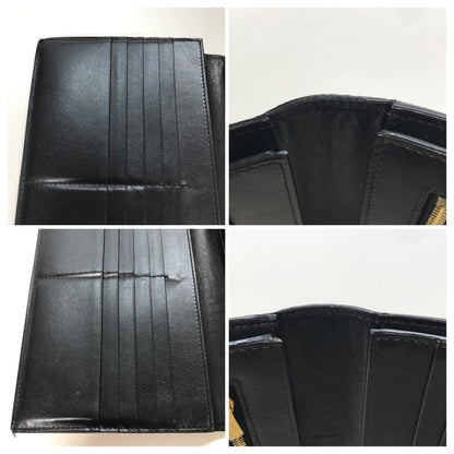 【中古品】【メンズ/レディース】 CELINE セリーヌ 10B633BFP.38NO LARGE STRAP WALLET 財布 ラージ ストラップ ウォレット 二つ折り 長財布 181-250725-mh-08-fuz カラー：ブラック 万代Net店