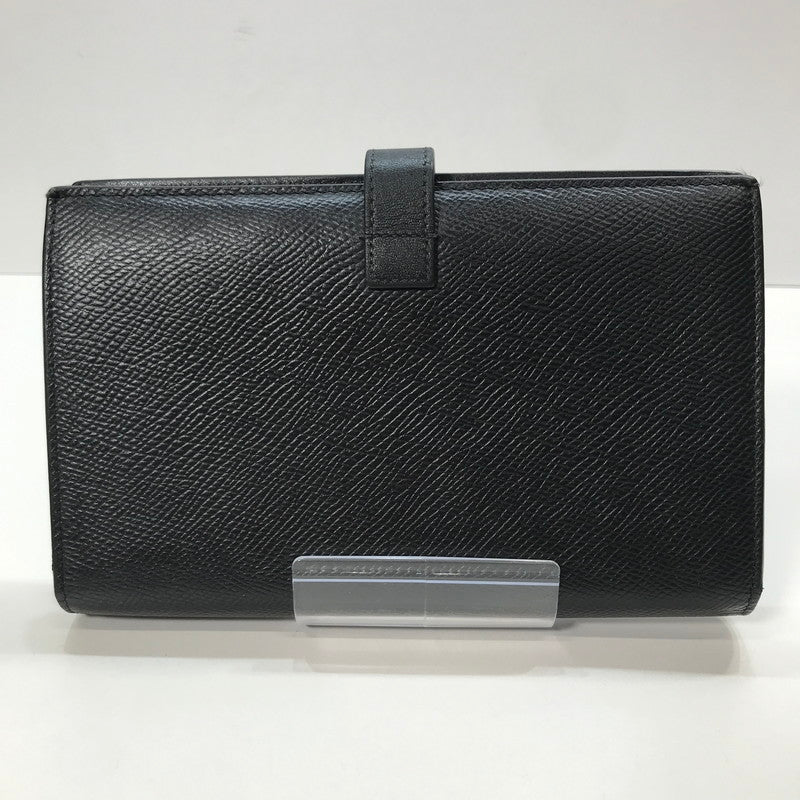 【中古品】【メンズ/レディース】 CELINE セリーヌ 10B633BFP.38NO LARGE STRAP WALLET 財布 ラージ ストラップ ウォレット 二つ折り 長財布 181-250725-mh-08-fuz カラー：ブラック 万代Net店