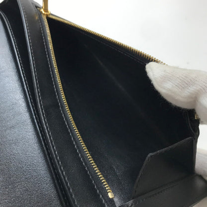 【中古品】【メンズ/レディース】 CELINE セリーヌ 10B633BFP.38NO LARGE STRAP WALLET 財布 ラージ ストラップ ウォレット 二つ折り 長財布 181-250725-mh-08-fuz カラー：ブラック 万代Net店