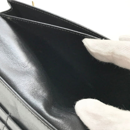 【中古品】【メンズ/レディース】 CELINE セリーヌ 10B633BFP.38NO LARGE STRAP WALLET 財布 ラージ ストラップ ウォレット 二つ折り 長財布 181-250725-mh-08-fuz カラー：ブラック 万代Net店