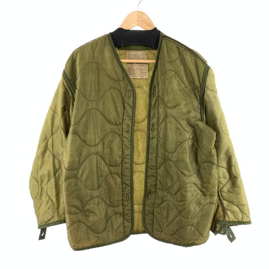 【中古品】【メンズ】 US.ARMY M-65 キルティングライナージャケット アウター ミリタリ― 古着 145-260425-gm-18-fuz サイズ：M カラー：オリーブ 万代Net店