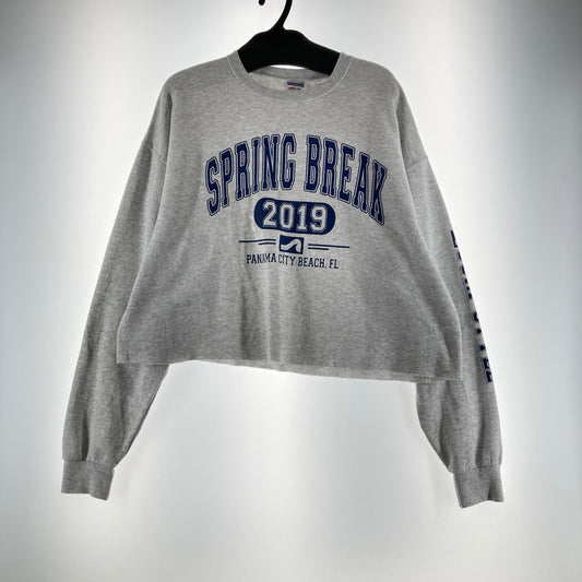 【中古品】【レディース】 90年代 JERZEES ジャージーズ リメイクスウェット カットオフ 杢 カラーGRAY SIZE:XL 170-260617-ky-03-fuzh 万代Net店