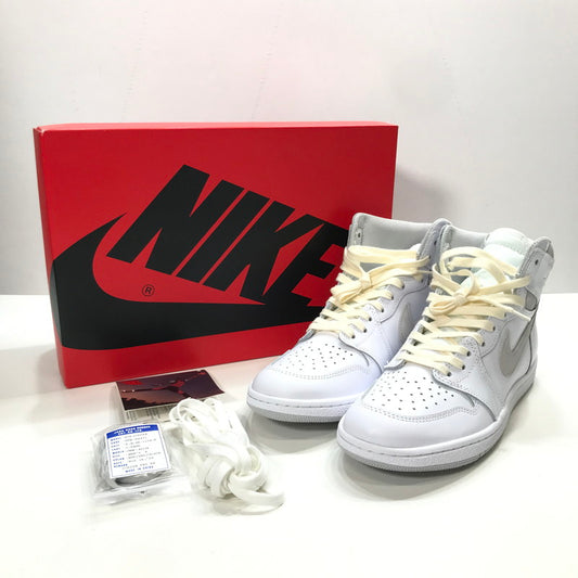 【中古美品】【メンズ】 NIKE ナイキ BQ4422-100 AIR JORDAN 1 HIGH 85 "NEUTRAL GREY" エアジョーダン 1 ナチュラル グレー スニーカー 靴 160-250731-mh-05-fuz サイズ：27cm カラー：ホワイト 万代Net店