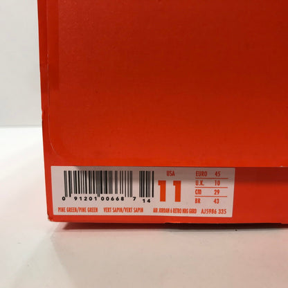 【中古品】【メンズ】 NIKE ナイキ AJ5986-335 AIR JORDAN 6 RETRO NRG G8RD GATORADE エアジョーダン 6 ゲータレード スニーカー 靴 160-250804-mh-05-fuz サイズ：29 カラー：グリーン 万代Net店