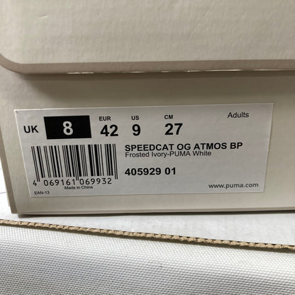 【中古品】【メンズ】 ATMOS×BEAUTIFUL PEOPLE×PUMA アトモス ビューティフルピープル プーマ 405929-01 SPEEDCAT OG "NOTHING TO HIDE" スニーカー 靴 スピードキャット オージー 162-250808-io-08-fuz サイズ：27 カラー：ホワイト 万代Net店