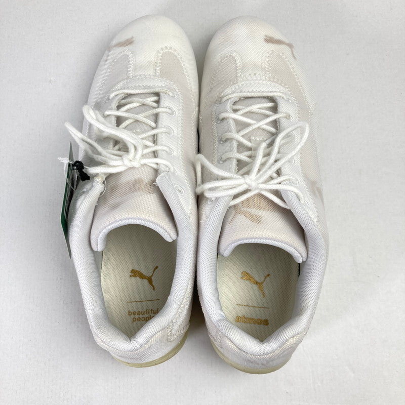 【中古品】【メンズ】 ATMOS×BEAUTIFUL PEOPLE×PUMA アトモス ビューティフルピープル プーマ 405929-01 SPEEDCAT OG "NOTHING TO HIDE" スニーカー 靴 スピードキャット オージー 162-250808-io-08-fuz サイズ：27 カラー：ホワイト 万代Net店