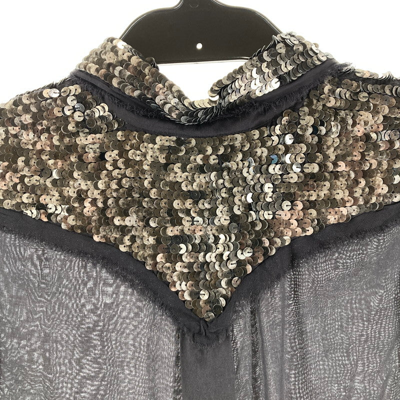 【中古品】【レディース】 DIESEL ディーゼル チュニック ノースリーブ シャツ ワンピース カラー ブラック SIZE:XS スパンコール 170-260617-ky-02-fuzh 万代Net店