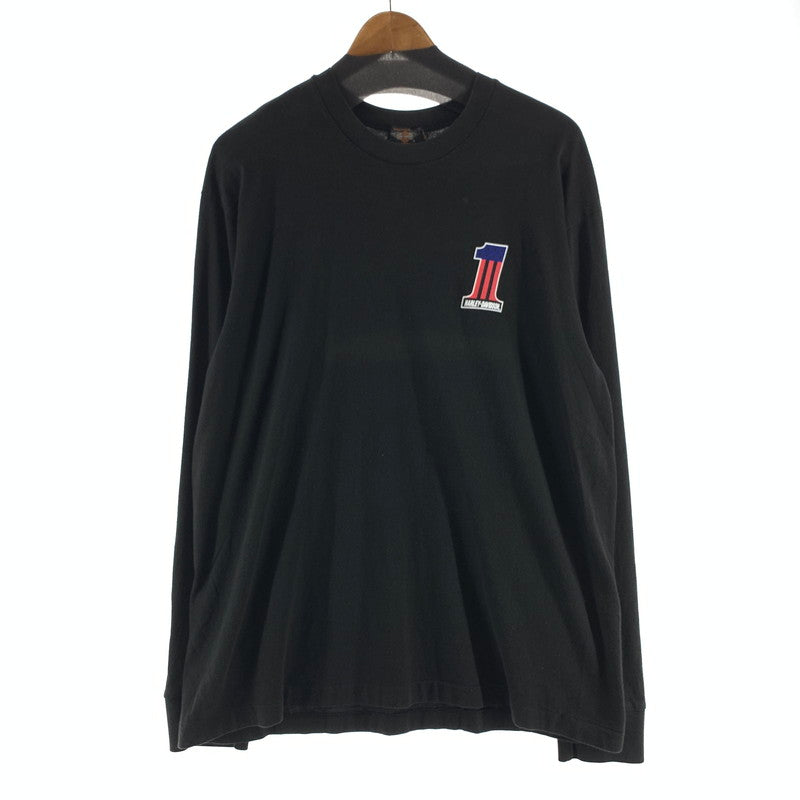 【中古品】【メンズ】 HARLEY DAVIDSON ハーレーダビッドソン 長袖Tシャツ NO.1　 145-260928-ny-08-fuzh サイズ：3L カラー：ブラック 万代Net店