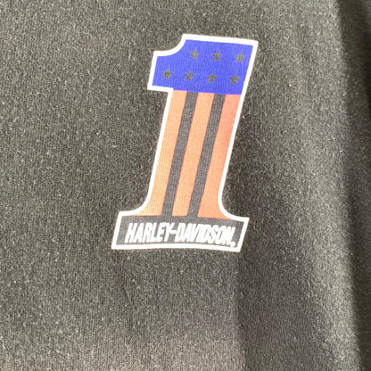 【中古品】【メンズ】 HARLEY DAVIDSON ハーレーダビッドソン 長袖Tシャツ NO.1　 145-260928-ny-08-fuzh サイズ：3L カラー：ブラック 万代Net店