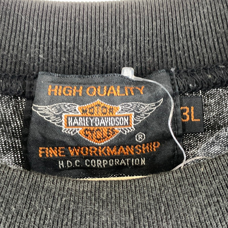 【中古品】【メンズ】 HARLEY DAVIDSON ハーレーダビッドソン 長袖Tシャツ NO.1　 145-260928-ny-08-fuzh サイズ：3L カラー：ブラック 万代Net店