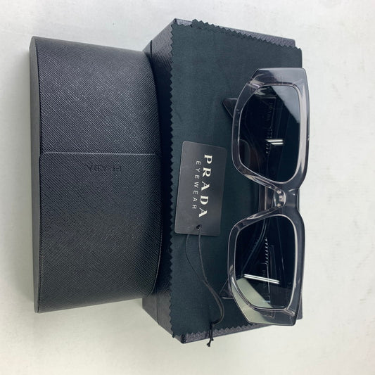 【中古品】【メンズ】 PRADA SPR 09Z-F スクエア型 トライアングルロゴサングラス プラダ 183-250814-st-20-fuz サイズ：55-17 カラー：グレー 万代Net店
