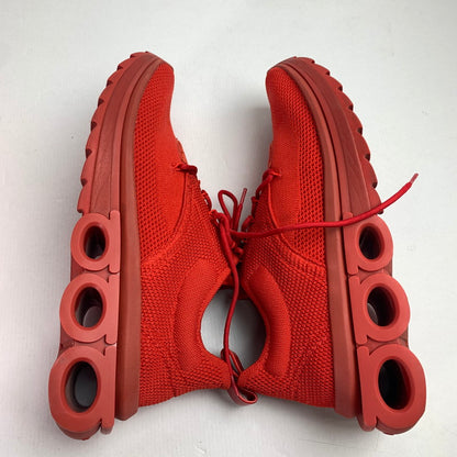 【中古品】【メンズ】 SALVATORE FERRAGAMO NIMA KNIT BUBBKE GUM スニーカー 靴 サルヴァトーレ・フェラガモ 162-250814-st-26-fuz サイズ：9M カラー：レッド 万代Net店