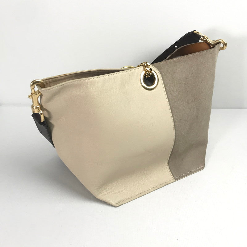 【中古品】【レディース】 SEE BY CHLOE シー バイ クロエ GAIA ガイア トートバッグ ショルダーバッグ カバン バイカラー 180-250822-io-04-fuz カラー：ベージュ 万代Net店
