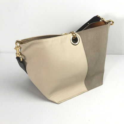 【中古品】【レディース】 SEE BY CHLOE シー バイ クロエ GAIA ガイア トートバッグ ショルダーバッグ カバン バイカラー 180-250822-io-04-fuz カラー：ベージュ 万代Net店