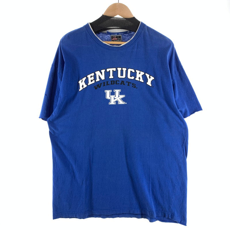 【中古品】【メンズ】 COLOSSEUM 半袖Tシャツ KENTUCKY大学 古着 145-260927-gm-35-fuzh サイズ：XXL カラー：ブルー 万代Net店