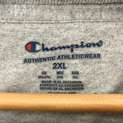 【中古品】【メンズ】 Champion チャンピオン OHIO STADIUM 長袖Tシャツ カットソー トップス ブランド 古着 145-250921-gm-03-fuz サイズ：2XL カラー：グレー 万代Net店