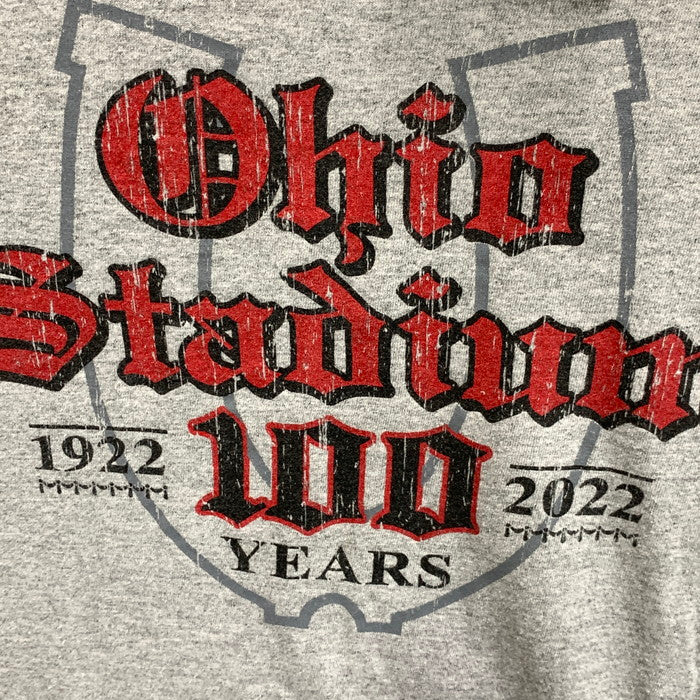 【中古品】【メンズ】 Champion チャンピオン OHIO STADIUM 長袖Tシャツ カットソー トップス ブランド 古着 145-250921-gm-03-fuz サイズ：2XL カラー：グレー 万代Net店