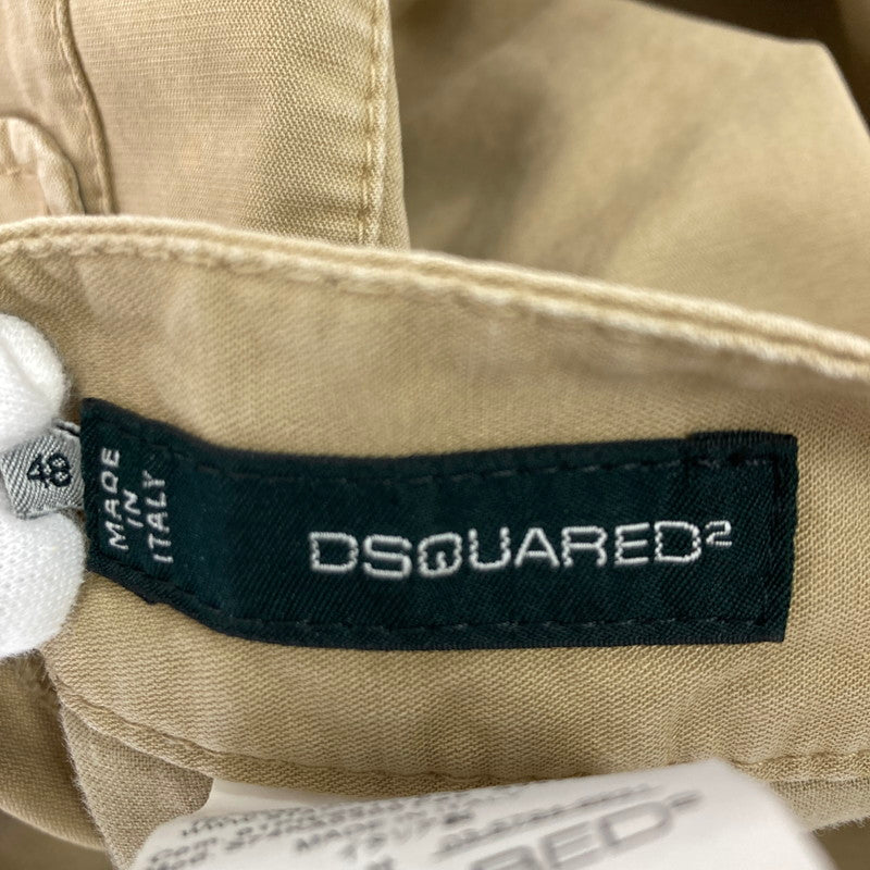 【中古品】【メンズ】 DSQUARED2 ディースクエアード EMBROIDERED FRUITS SEXY CHINO PANTS イタリア製 チノパン チノ パンツ ズボン 152-250815-io-04-fuz サイズ：48 カラー：ベージュ 万代Net店