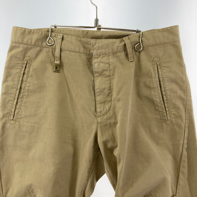 【中古品】【メンズ】 DSQUARED2 ディースクエアード EMBROIDERED FRUITS SEXY CHINO PANTS イタリア製 チノパン チノ パンツ ズボン 152-250815-io-04-fuz サイズ：48 カラー：ベージュ 万代Net店