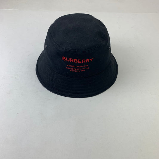 【中古品】【メンズ】 BURBERRY ホースフェリーモチーフバケットハット 帽子 バーバリー 185-250814-st-21-fuz サイズ：M カラー：ブラック 万代Net店