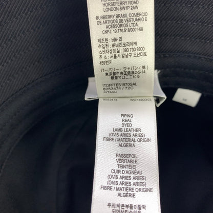 【中古品】【メンズ】 BURBERRY ホースフェリーモチーフバケットハット 帽子 バーバリー 185-250814-st-21-fuz サイズ：M カラー：ブラック 万代Net店