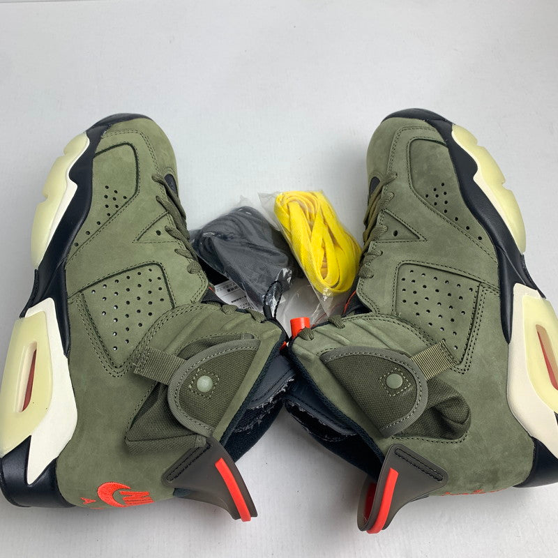 【中古美品】【メンズ】 NIKE NIKE CN1084-200 × TRAVIS SCOTT AIR JORDAN 6 RETRO "MEDIUM OLIVE" スニーカー 靴 ナイキ 160-250814-st-27-fuz サイズ：26.0cm カラー：オリーブ 万代Net店