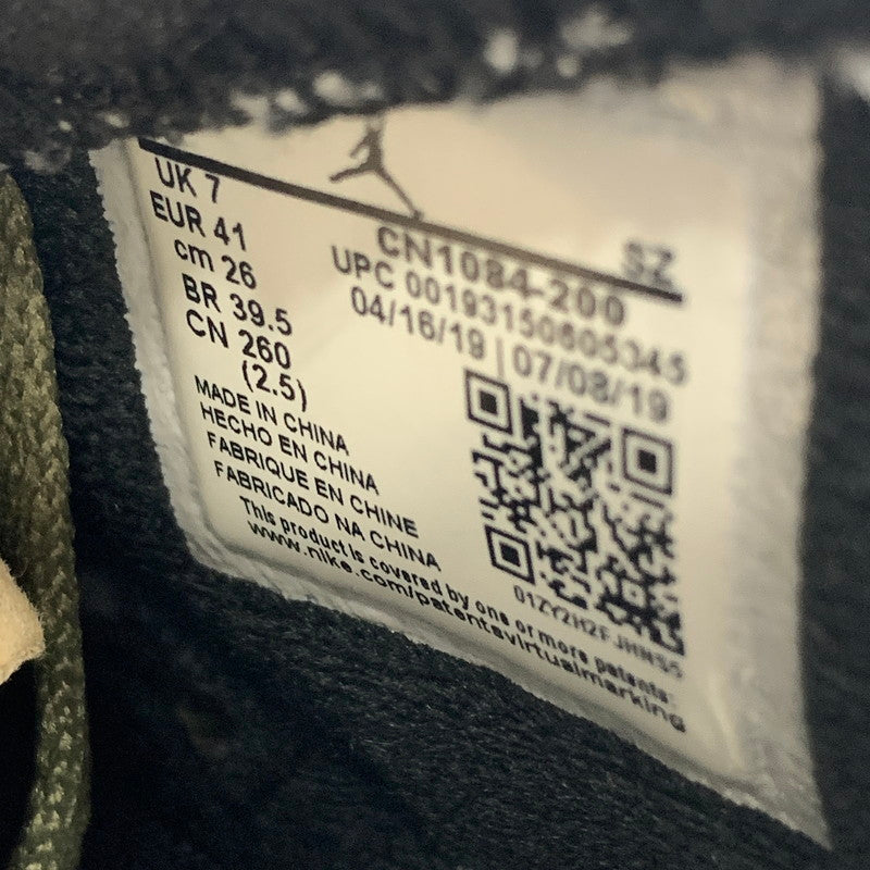 【中古美品】【メンズ】 NIKE NIKE CN1084-200 × TRAVIS SCOTT AIR JORDAN 6 RETRO "MEDIUM OLIVE" スニーカー 靴 ナイキ 160-250814-st-27-fuz サイズ：26.0cm カラー：オリーブ 万代Net店