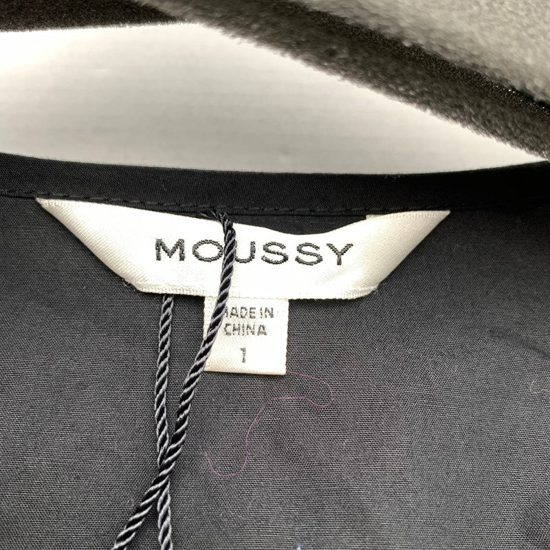 【中古品】【レディース】 MOUSSY マウジー ワンピース BLACK/SIZE:1/フルボタン ワンピ 170-260909-io-14-fuzh カラー：ブラック 万代Net店