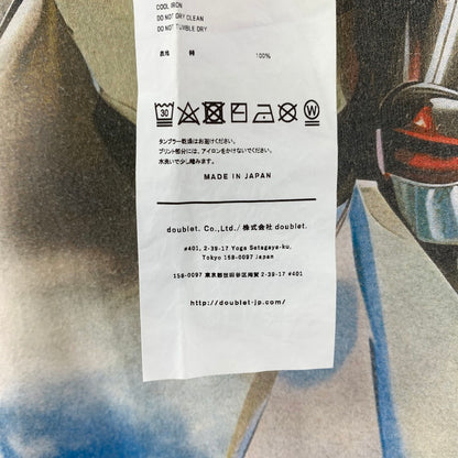 【中古品】【メンズ】 DOUBLET 24SS29CS310 ANDROID PRINT T-SHIRT ダブレット 140-250904-st-09-fuz サイズ：M カラー：アイボリー 万代Net店