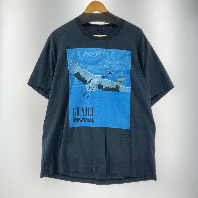【中古品】【メンズ】 DOUBLET ダブレット 24SS70ST09 GUNMA KARUTA T-SHIRT グンマカルタ Ｔシャツ 140-250829-ky-17-fuz サイズ：Ｌ カラー：ブラック 万代Net店