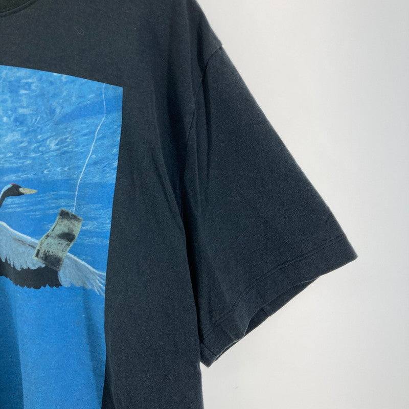 【中古品】【メンズ】 DOUBLET ダブレット 24SS70ST09 GUNMA KARUTA T-SHIRT グンマカルタ Ｔシャツ 140-250829-ky-17-fuz サイズ：Ｌ カラー：ブラック 万代Net店