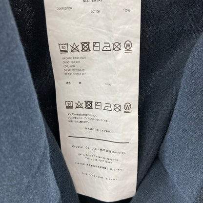 【中古品】【メンズ】 DOUBLET ダブレット 24SS70ST09 GUNMA KARUTA T-SHIRT グンマカルタ Ｔシャツ 140-250829-ky-17-fuz サイズ：Ｌ カラー：ブラック 万代Net店