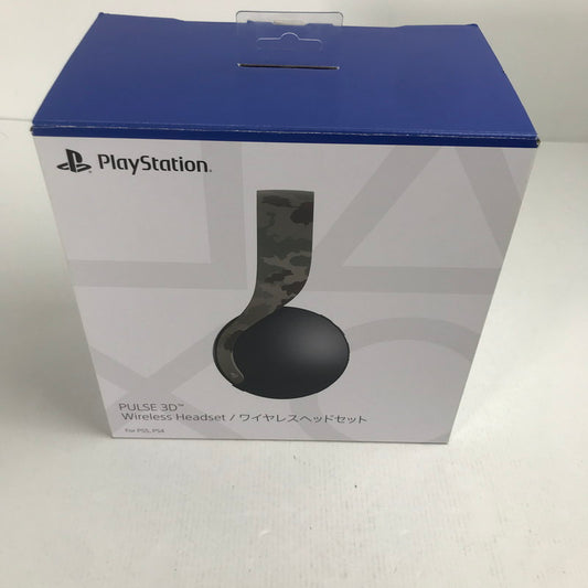 【中古美品】 PlayStation 5 ps5 プレイステーション5 プレステ5 PULSE 3D ワイヤレス ヘッドセット グレー カモフラージュ ゲーム 024-250820-mh-19-fuz 万代Net店