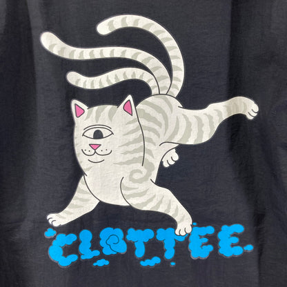 【中古品】【メンズ】 RIPNDIP × CLOTTEE リップンディップ × クロッティ コラボ ナイロンパーカー ジャンパー アウター 上着 アノラックパーカー 142-250816-io-03-fuz サイズ：S カラー：ブラック 万代Net店