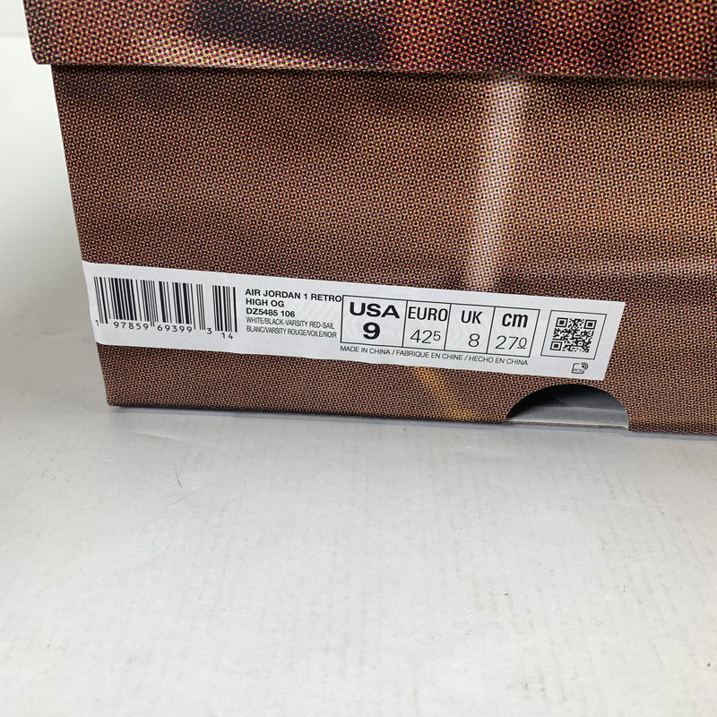【中古美品】【メンズ】 NIKE DZ5485-106 AIR JORDAN 1 RETRO HIGH OG "BLACK TOE REIMAGINED" スニーカー 靴 ナイキ 160-250826-st-16-fuz サイズ：27.0cm カラー：ホワイト 万代Net店