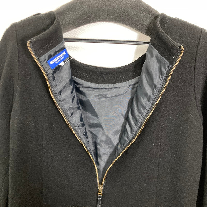【中古品】【レディース】 BURBERRY BLUE LABEL バーバリーブルーレーベル ワンピース ウール ツイード 切替 ドッキング スカート 長袖 168-250823-mh-07-fuz サイズ：38 カラー：ブラック 万代Net店