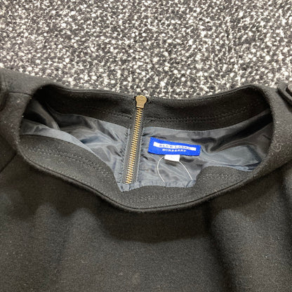 【中古品】【レディース】 BURBERRY BLUE LABEL バーバリーブルーレーベル ワンピース ウール ツイード 切替 ドッキング スカート 長袖 168-250823-mh-07-fuz サイズ：38 カラー：ブラック 万代Net店