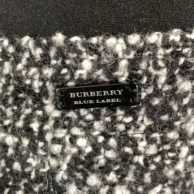 【中古品】【レディース】 BURBERRY BLUE LABEL バーバリーブルーレーベル ワンピース ウール ツイード 切替 ドッキング スカート 長袖 168-250823-mh-07-fuz サイズ：38 カラー：ブラック 万代Net店
