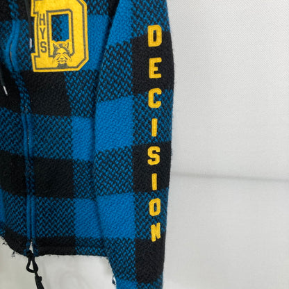 【中古品】【メンズ】 HYSTERIC GLAMOUR ヒステリックグラマー 02183AB15 ZIP PARKER ジップ パーカー チェック柄 ウール アウター コート 古着 140-250823-mh-01-fuz サイズ：S カラー：ブルー ブラック 万代Net店