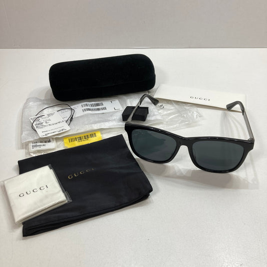 【中古品】【メンズ】 GUCCI グッチ GG0695SA 001 サングラス メガネ 眼鏡 アジアンフィットサイズ 182-250823-mh-10-fuz カラー：ブラック 万代Net店