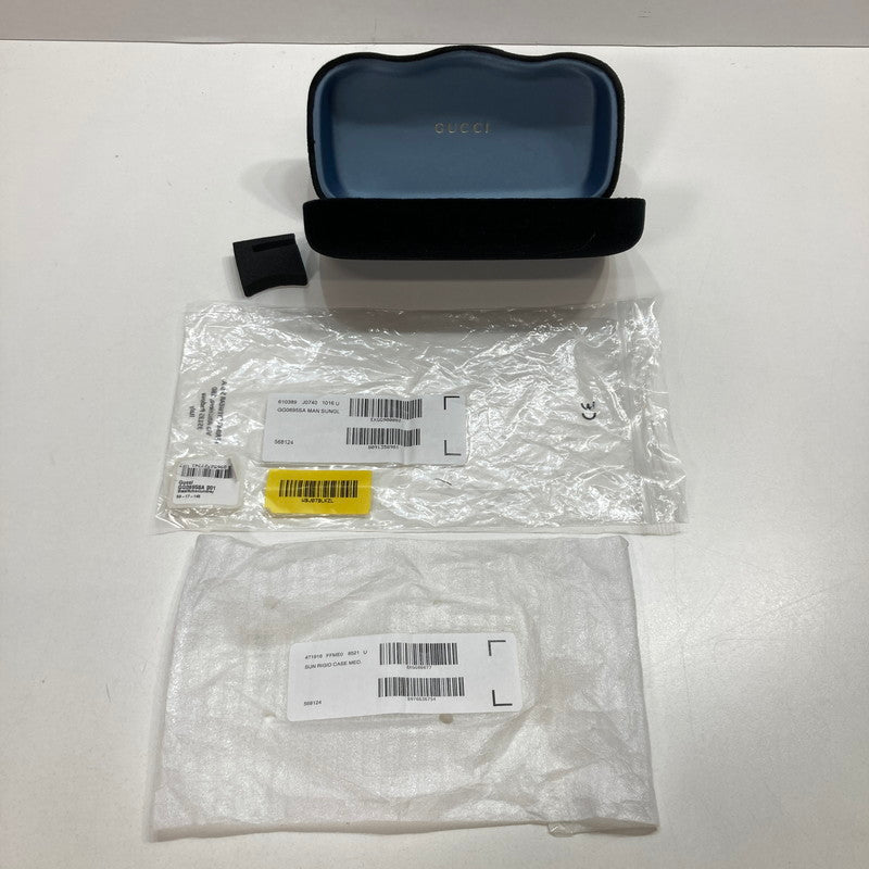 【中古品】【メンズ】 GUCCI グッチ GG0695SA 001 サングラス メガネ 眼鏡 アジアンフィットサイズ 182-250823-mh-10-fuz カラー：ブラック 万代Net店