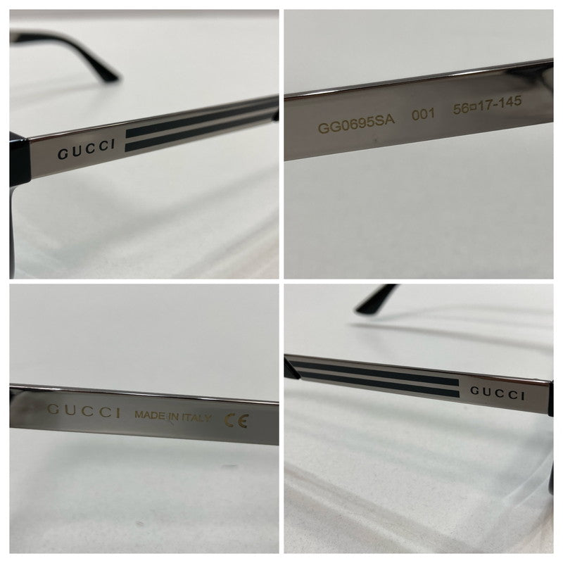 【中古品】【メンズ】 GUCCI グッチ GG0695SA 001 サングラス メガネ 眼鏡 アジアンフィットサイズ 182-250823-mh-10-fuz カラー：ブラック 万代Net店