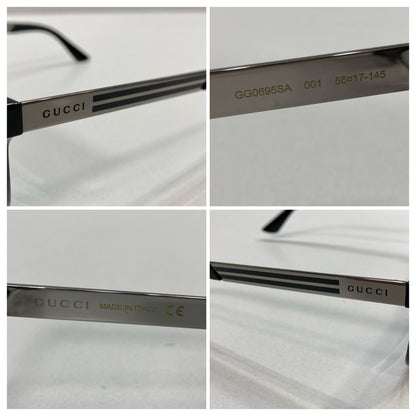 【中古品】【メンズ】 GUCCI グッチ GG0695SA 001 サングラス メガネ 眼鏡 アジアンフィットサイズ 182-250823-mh-10-fuz カラー：ブラック 万代Net店