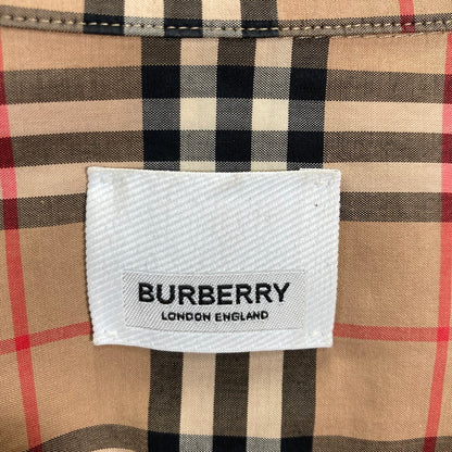 【中古品】【メンズ】 BURBERRY バーバリー 8020966 LS CHECK SHIRT ノヴァチェック チェック柄 長袖 シャツ トップス 古着 141-250823-mh-08-fuz サイズ：M カラー：ブラウン 万代Net店