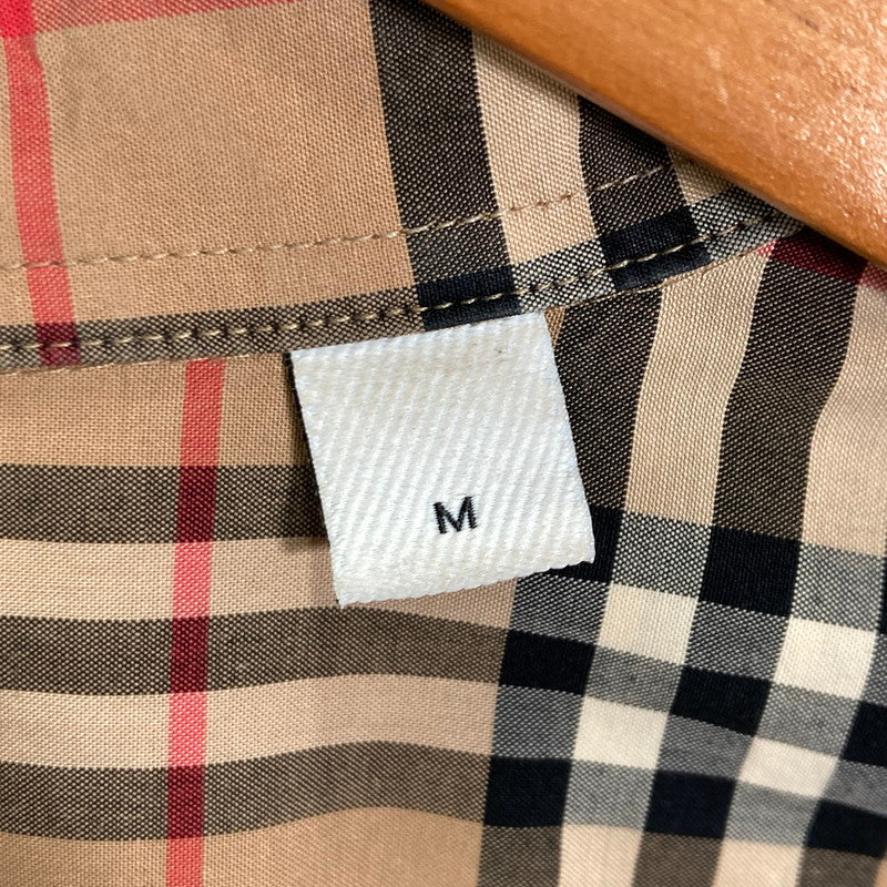 【中古品】【メンズ】 BURBERRY バーバリー 8020966 LS CHECK SHIRT ノヴァチェック チェック柄 長袖 シャツ トップス 古着 141-250823-mh-08-fuz サイズ：M カラー：ブラウン 万代Net店