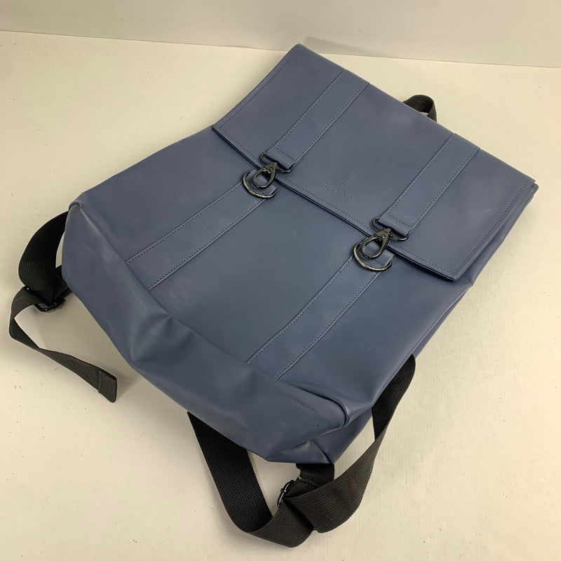 【中古品】【メンズ】 RAINS レインズ リュック バックパック NAVY カバン バッグ ※角スレ有・金属剥がれあり・スレあり・汚れあり 188-260803-io-25-fuzh 万代Net店